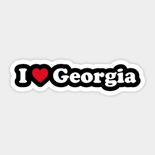 I ❤️ Georgia Sticker